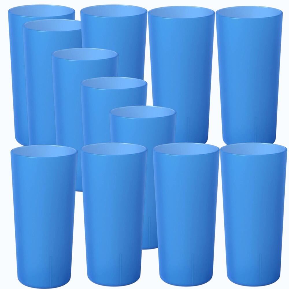 12-PK Room Essentials 26 fl oz Plastic Tall Tumblers – Cobalt
